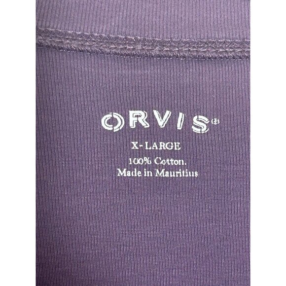ORVIS Women's Long Sleeve Round Neck Pullover Top in Purple - Sz XL - Picture 3 of 5